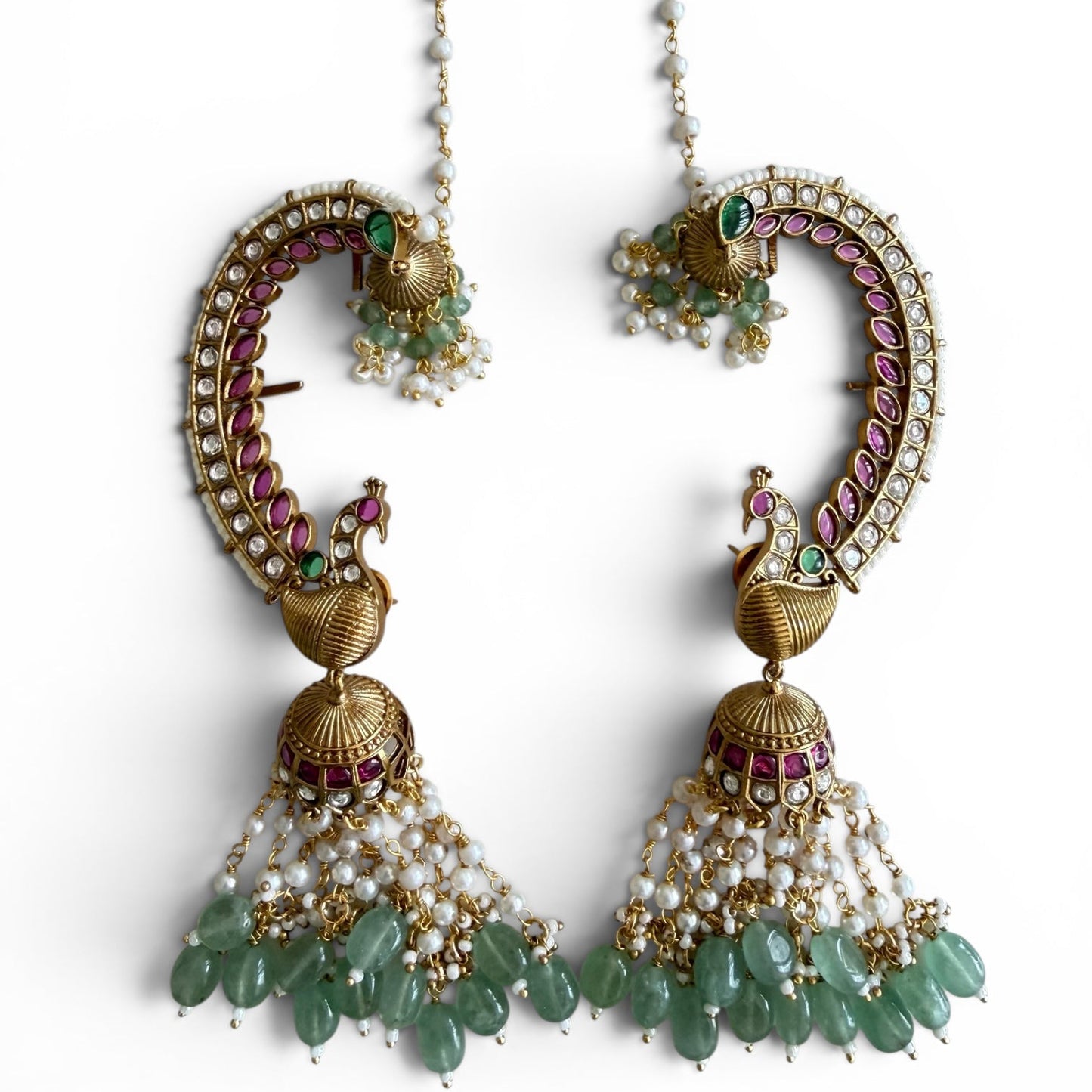 Meherbaan Mor Chand Jhumkas