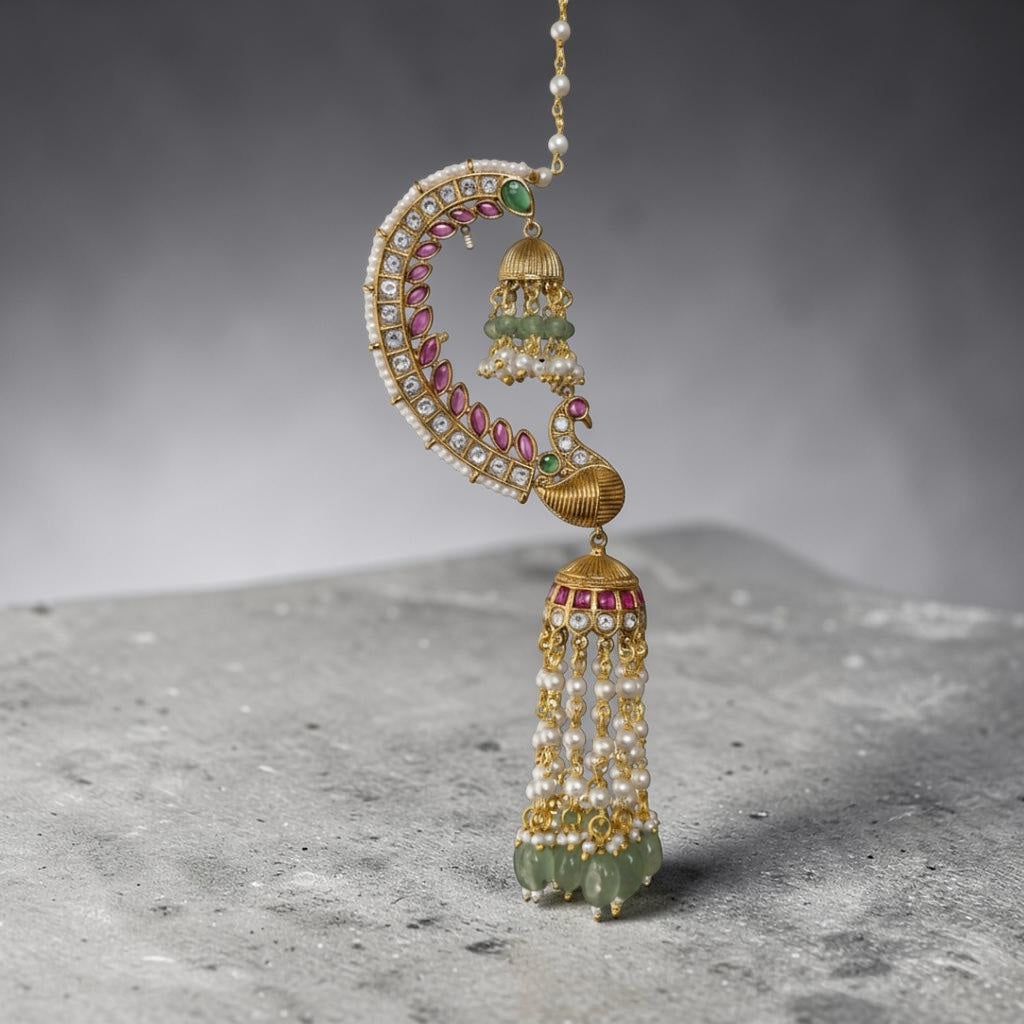 Meherbaan Mor Chand Jhumkas