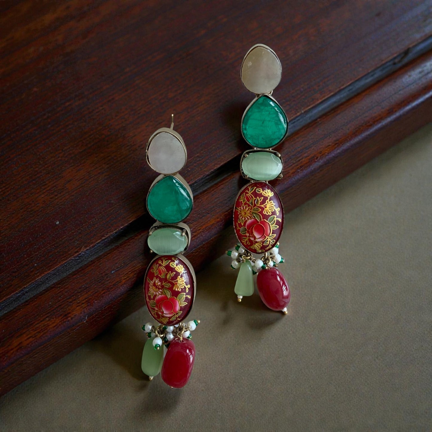 Vintage Imperial Art Earrings