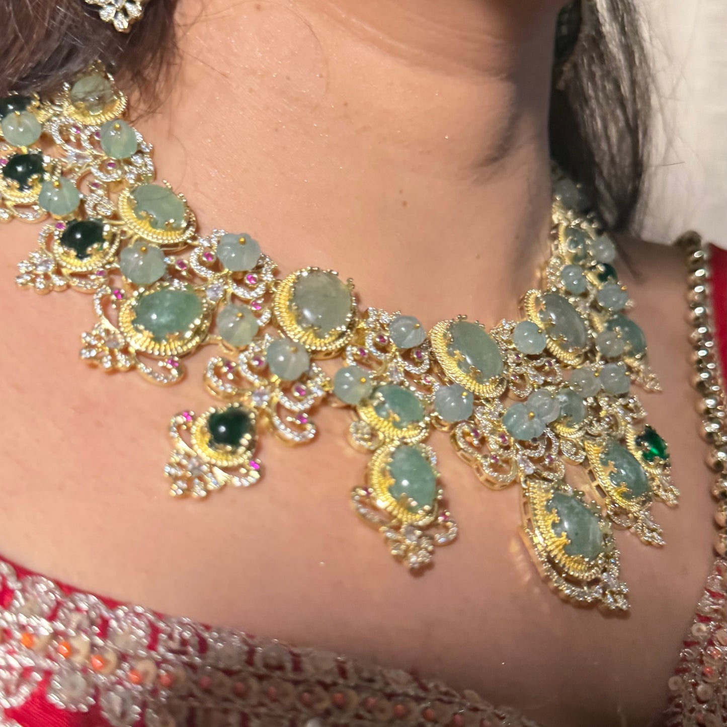 Emerald Rajvanshi Heirloom Necklace Set