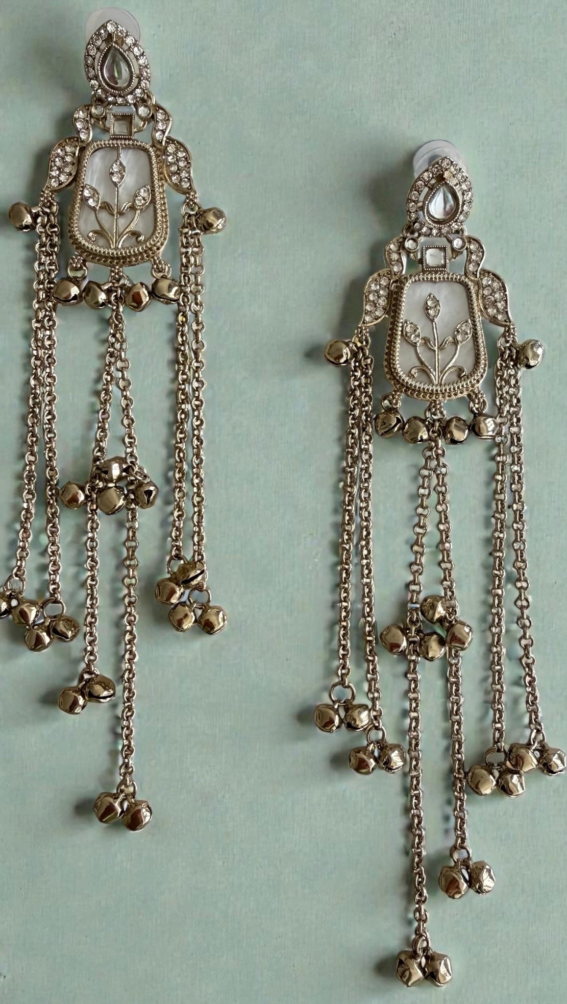 Sunehri Cascade Royal Earrings