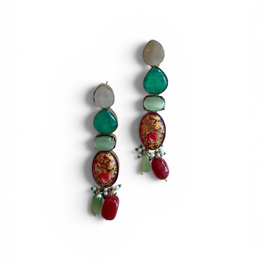 Vintage Imperial Art Earrings