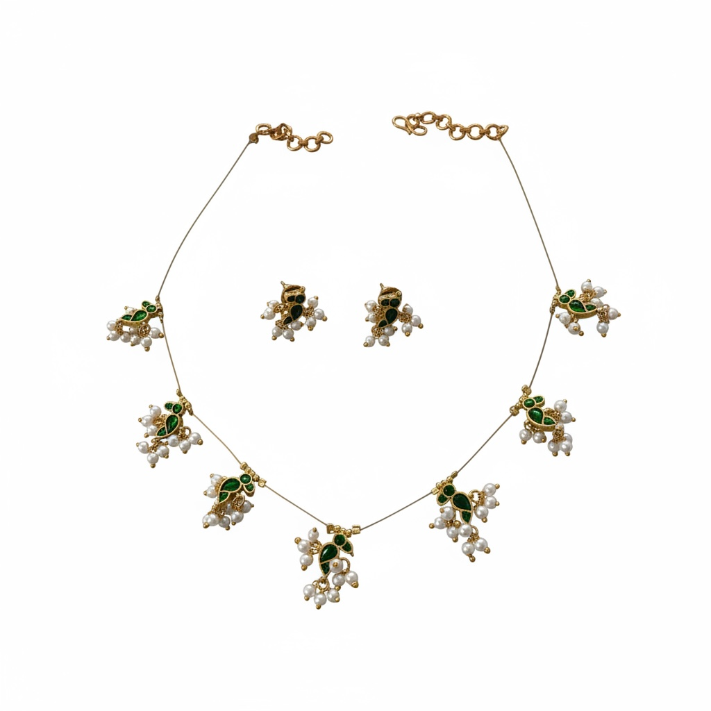 Imperial Pearl Drop Necklace Set