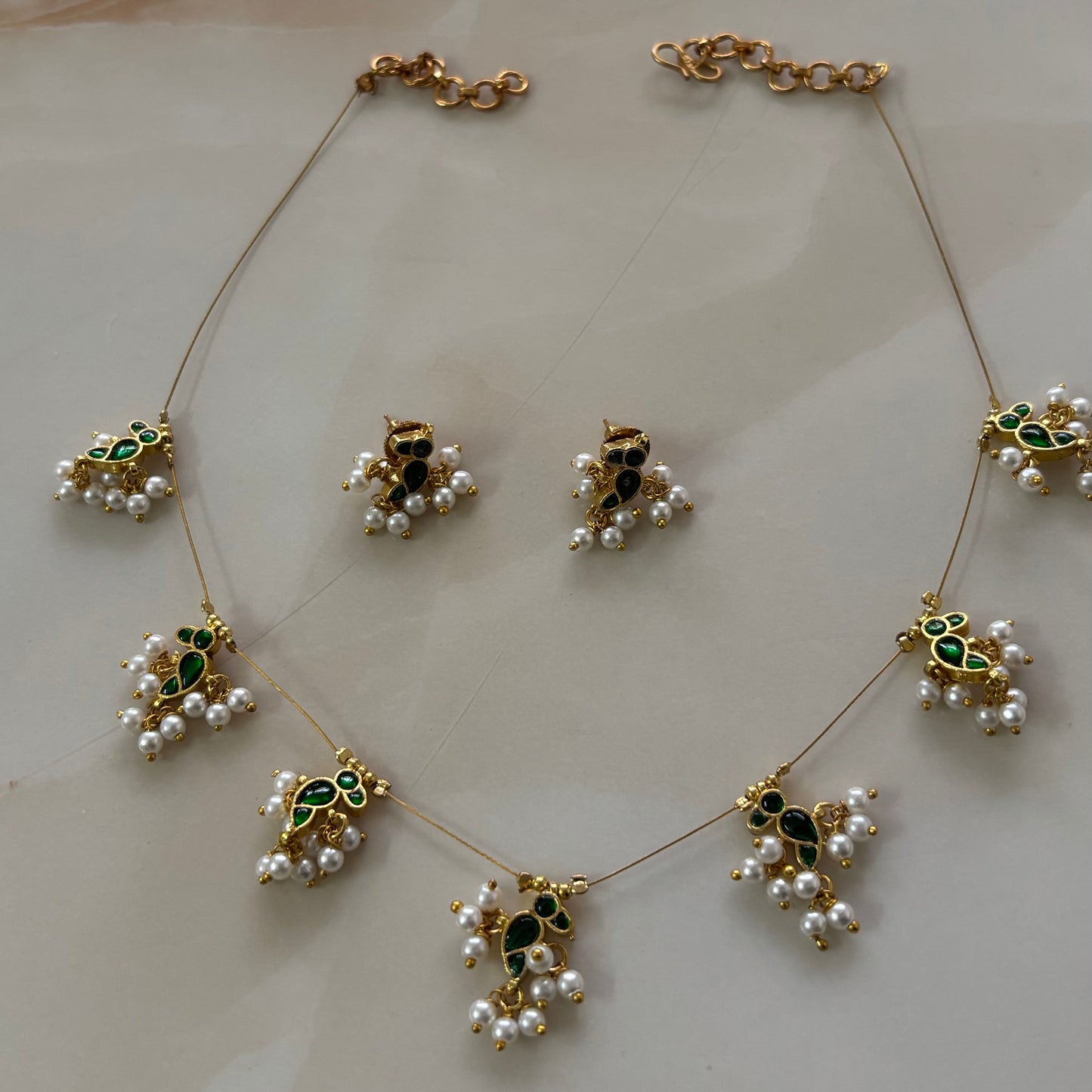 Imperial Pearl Drop Necklace Set