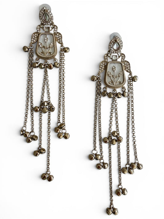 Sunehri Cascade Royal Earrings