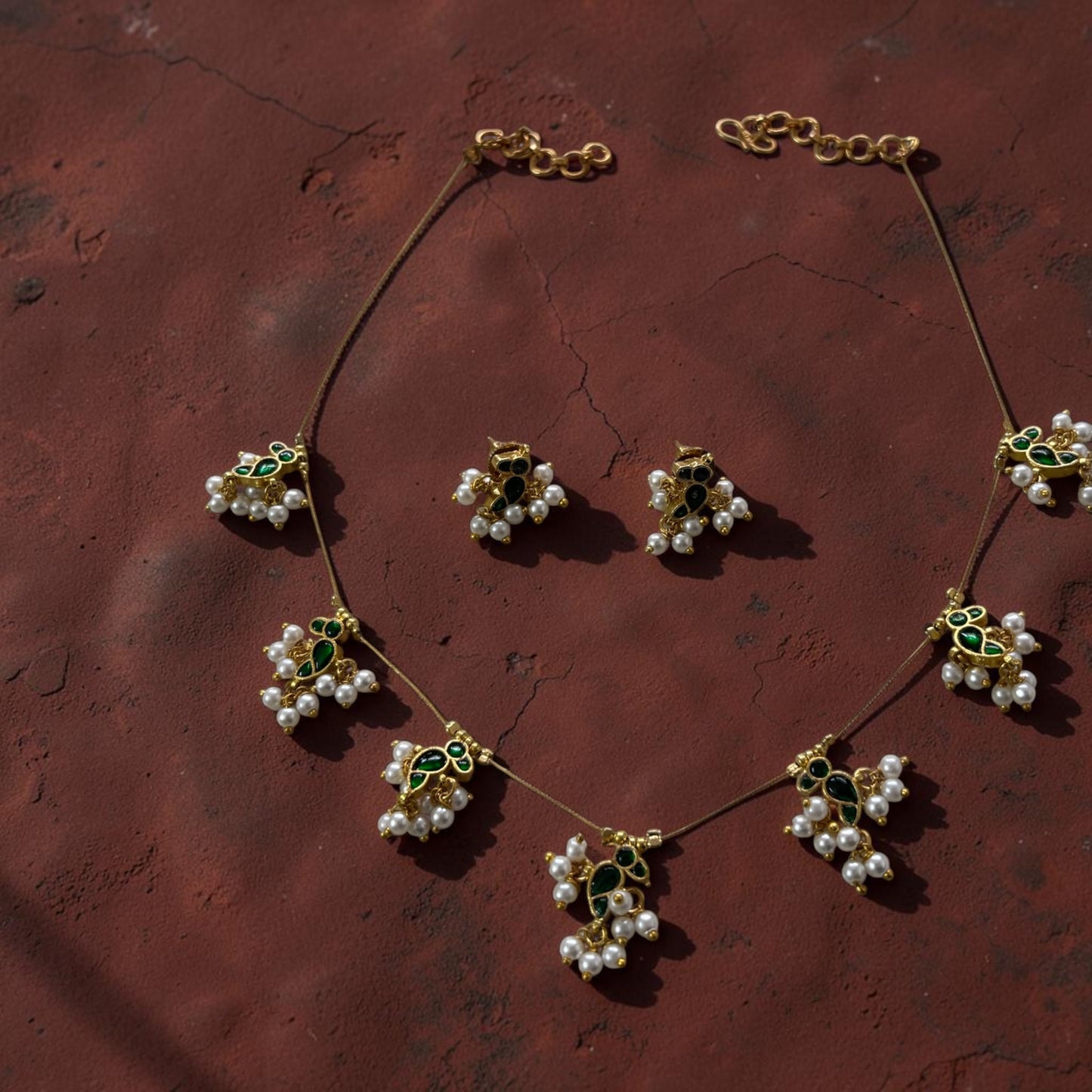 Imperial Pearl Drop Necklace Set