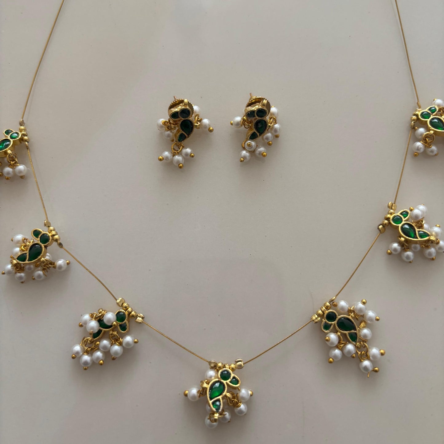 Imperial Pearl Drop Necklace Set
