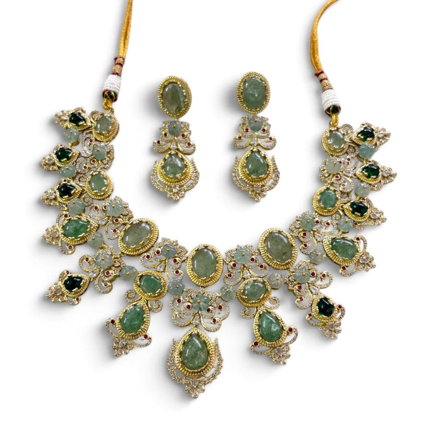 Emerald Rajvanshi Heirloom Necklace Set