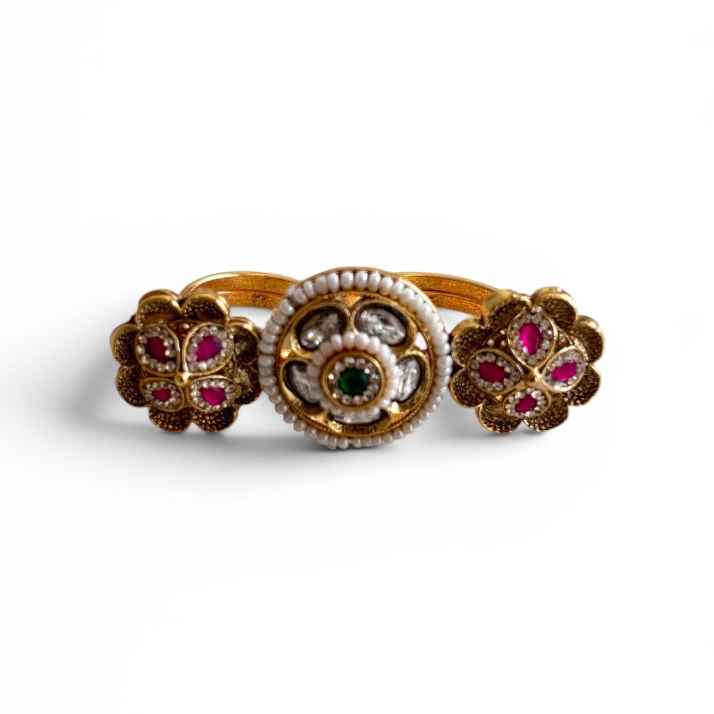 Noor-e-Raaj Polki Ring Trio