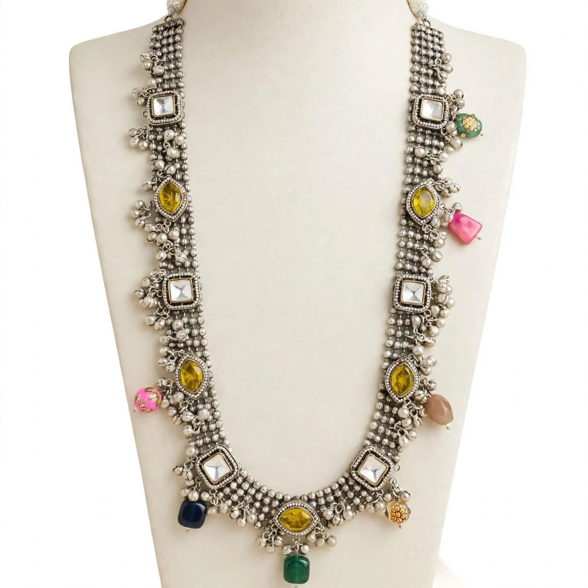 Amaira Banjara Kundan Ghungroo Long Haar Necklace