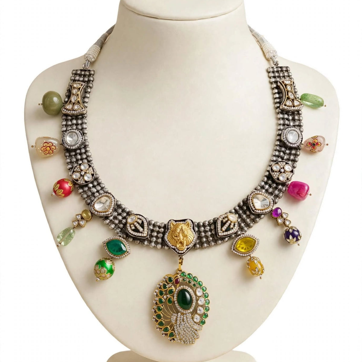Maharani Navratna Statement Necklace