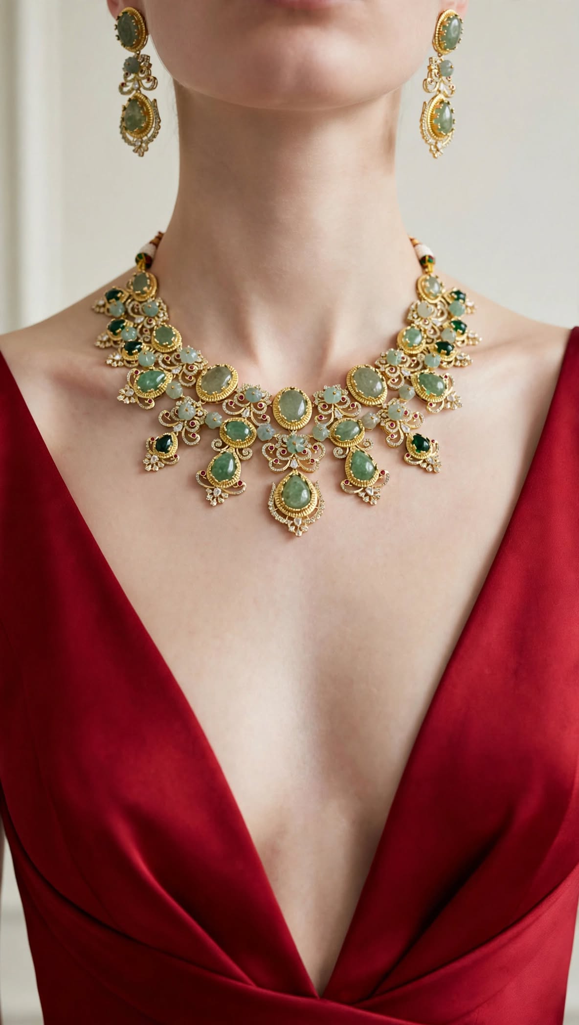 Emerald Rajvanshi Heirloom Necklace Set