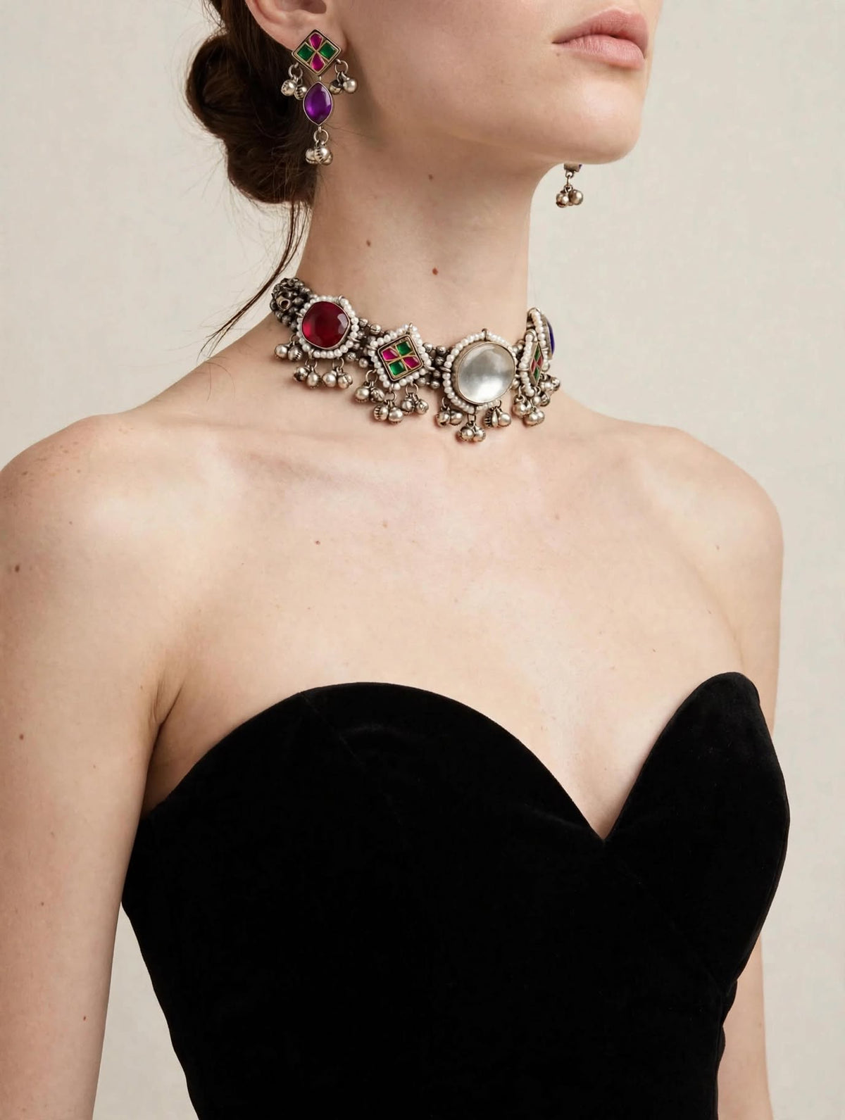 Nakhra -Boho Afghani Choker Set